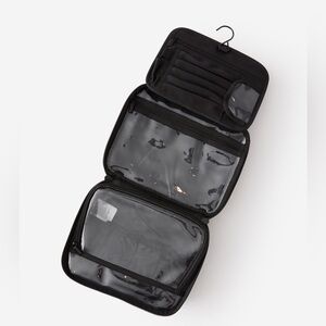 NEW TYPO Black Travel Organizer Hanging 3-Fold Cosmetic Bag by Cotton On
